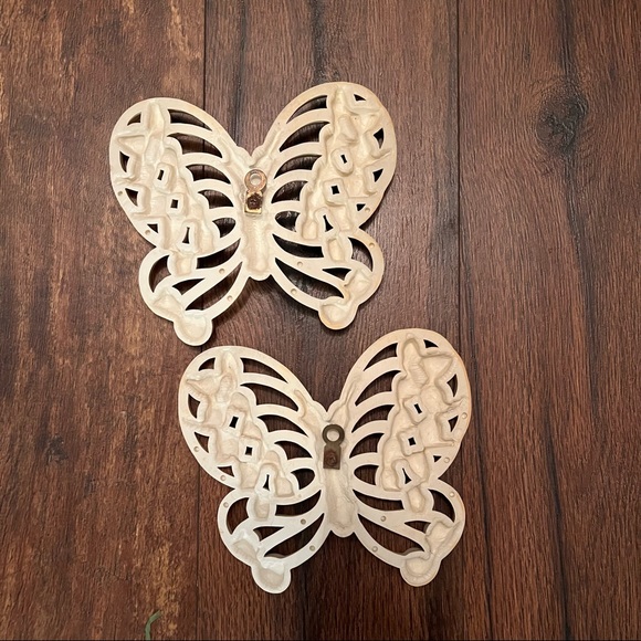 Vintage boho cottage core butterfly wall decor hanging - Picture 2 of 2